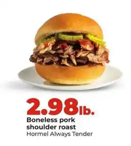 Hy-Vee Boneless pork shoulder roast offer