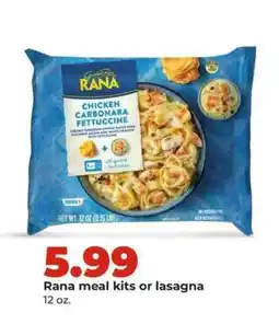 Hy-Vee Rana meal kits or lasagna offer