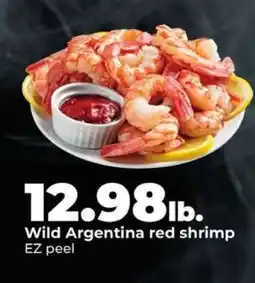 Hy-Vee Wild Argentina red shrimp offer