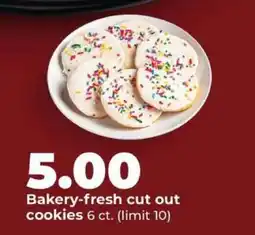 Hy-Vee Bakery fresh cut out cookies offer