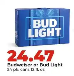 Hy-Vee Budweiser or Bud Light offer