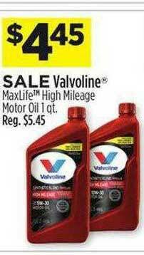 Dollar General Valvoline Maxlife offer