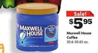 Family Dollar Maxwell House Coffee offer