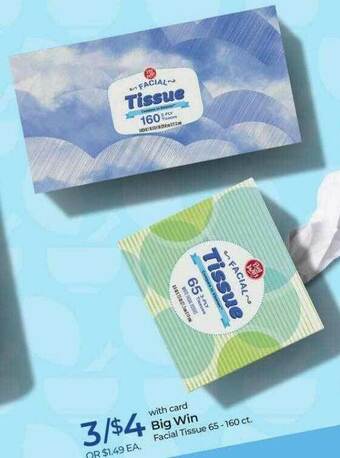 Rite Aid Big Win Facial Tissue offer