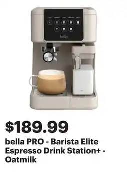 Best Buy bella PRO - Barista Elite Espresso Drink Station+ - Oatmilk offer