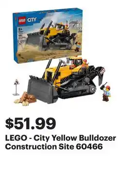Best Buy LEGO - City Yellow Bulldozer Construction Site 60466 offer
