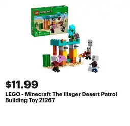 Best Buy LEGO - Minecraft The Illager Desert Patrol Building Toy 21267 offer