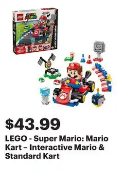 Best Buy LEGO - Super Mario: Mario Kart – Interactive Mario & Standard Kart offer