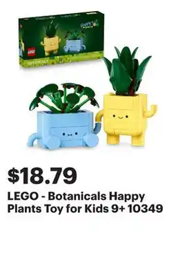 Best Buy LEGO - Botanicals Happy Plants Toy for Kids 9+ 10349 offer
