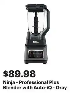 Best Buy Ninja - Professional Plus Blender with Auto-iQ - Gray offer