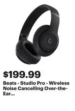 Best Buy Beats - Studio Pro - Wireless Noise Cancelling Over-the-Ear Headphones - Black offer