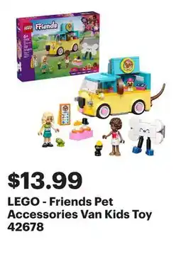 Best Buy LEGO - Friends Pet Accessories Van Kids Toy 42678 offer