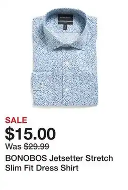 Marshalls BONOBOS Jetsetter Stretch Slim Fit Dress Shirt offer