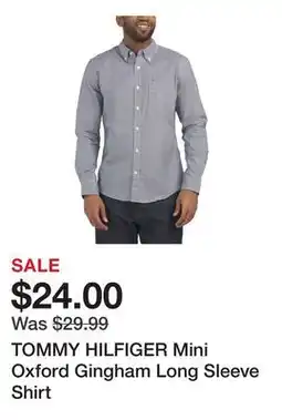 Marshalls TOMMY HILFIGER Mini Oxford Gingham Long Sleeve Shirt offer