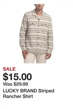 Marshalls LUCKY BRAND Striped Rancher Shirt offer