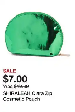 Marshalls SHIRALEAH Clara Zip Cosmetic Pouch offer