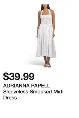 Marshalls ADRIANNA PAPELL Sleeveless Smocked Midi Dress offer