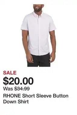 Marshalls RHONE Short Sleeve Button Down Shirt offer