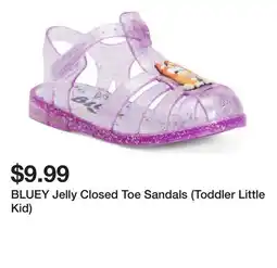 Marshalls BLUEY Jelly Closed Toe Sandals (Toddler Little Kid) offer