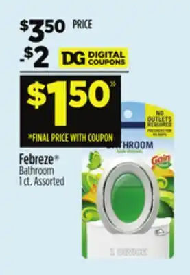 Dollar General Febreze Bathroom offer