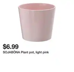 Ikea SOJABÖNA Plant pot, light pink offer