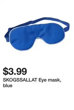Ikea SKOGSSALLAT Eye mask, blue offer
