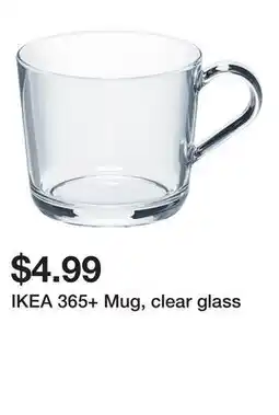 Ikea IKEA 365+ Mug, clear glass offer