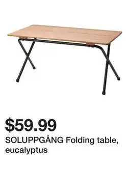 Ikea SOLUPPGÅNG Folding table, eucalyptus offer