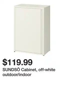 Ikea SUNDSÖ Cabinet, off-white outdoor/indoor offer
