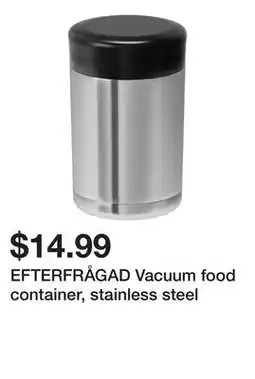 Ikea EFTERFRÅGAD Vacuum food container, stainless steel offer