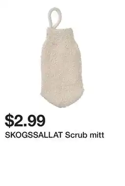Ikea SKOGSSALLAT Scrub mitt offer