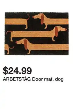 Ikea ARBETSTÅG Door mat, dog offer