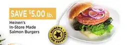 Heinen's Heinen's In-Store Made Salmon Burgers offer