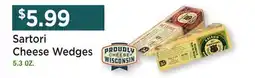 Heinen's Sartori Cheese Wedges offer