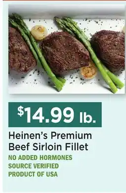 Heinen's Heinen's Premium Beef Sirloin Fillet offer