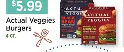 Heinen's Actual Veggies Burgers offer
