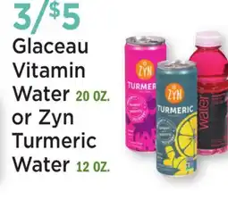 Heinen's Glaceau Vitamin Water 20 OZ. or Zyn Turmeric Water 12 OZ offer