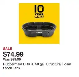 Tractor Supply Company Rubbermaid BRUTE 50 gal. Structural Foam Stock Tank offer