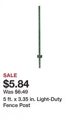Tractor Supply Company 5 ft. x 3.35 in. Light-Duty Fence Post offer