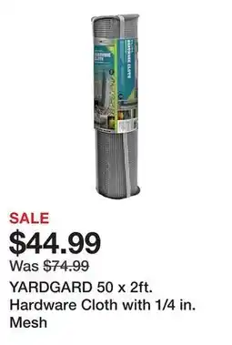 Tractor Supply Company YARDGARD 50 x 2ft. Hardware Cloth with 1/4 in. Mesh offer