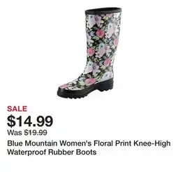 Tractor Supply Company Blue Mountain Women's Floral Print Knee-High Waterproof Rubber Boots offer