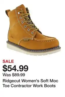 Tractor Supply Company Ridgecut Women's Soft Moc Toe Contractor Work Boots offer