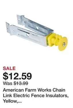 Tractor Supply Company American Farm Works Chain Link Electric Fence Insulators, Yellow, 10 pk offer