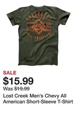 Tractor Supply Company Lost Creek Men's Chevy All American Short-Sleeve T-Shirt offer