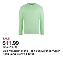 Tractor Supply Company Blue Mountain Men's Tech Sun Defender Crew Neck Long-Sleeve T-Shirt offer