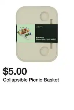 Five Below Collapsible Picnic Basket offer
