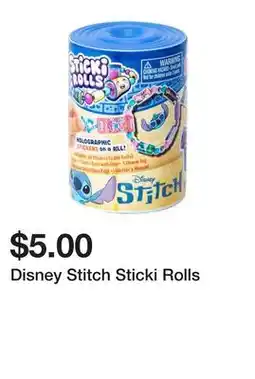 Five Below Disney Stitch Sticki Rolls offer