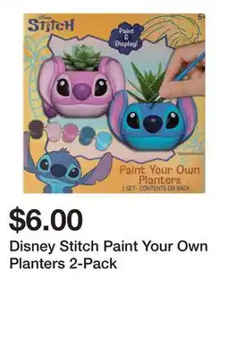 Five Below Disney Stitch Paint Your Own Planters 2-Pack offer