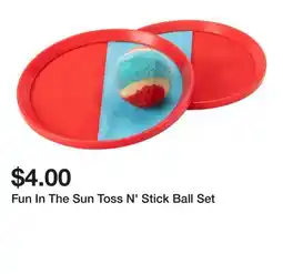 Five Below Fun In The Sun Toss N' Stick Ball Set offer