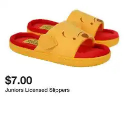 Five Below Juniors Licensed Slippers offer